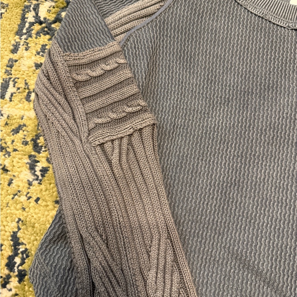 FREE PEOPLE We The Free Blue Knit Sweater NWT - Picture 3 of 4